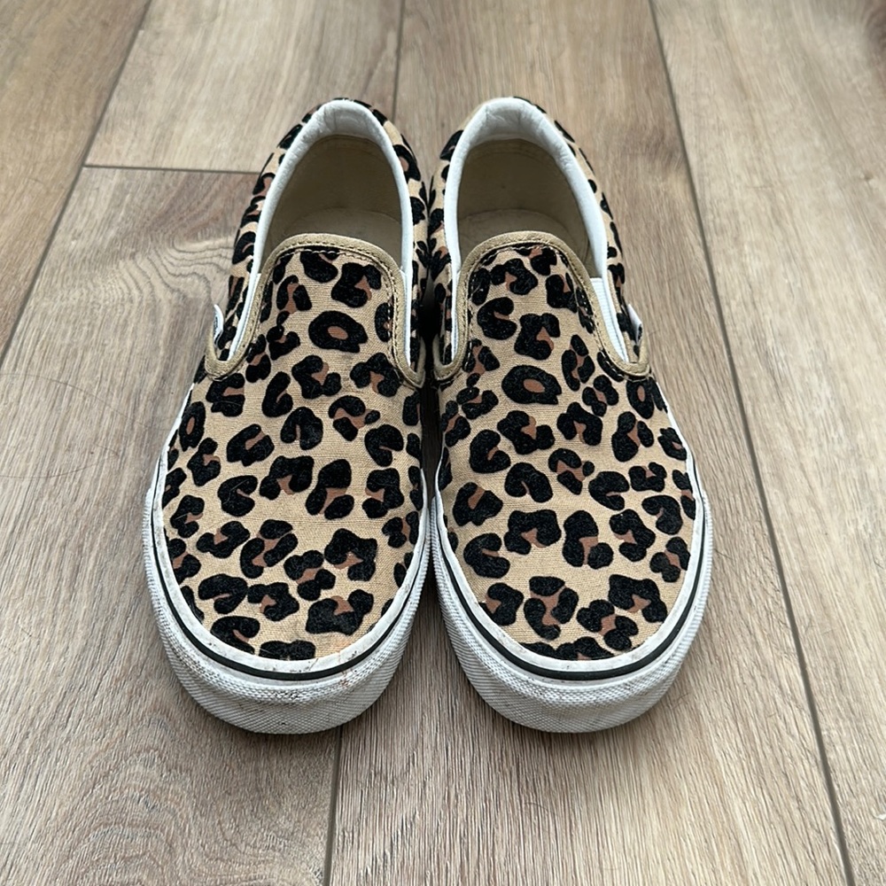 Leopard slip on vans